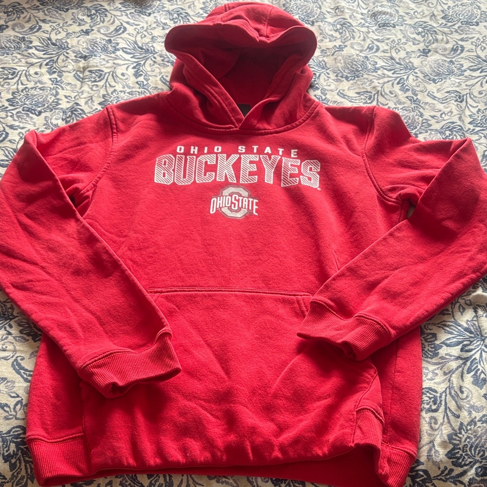 Ohio State Buckeyes Red Youth CL Hooded Sweatshirt